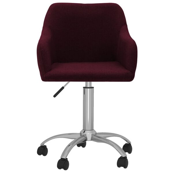 vidaXL Sillas de comedor giratorias 4 unidades tela morada