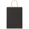 vidaXL Bolsas de papel con asas 50 uds negra 26x12x35 cm