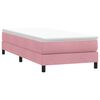 vidaXL Cama box spring sin colch&oacute;n rosa terciopelo 90x220 cm