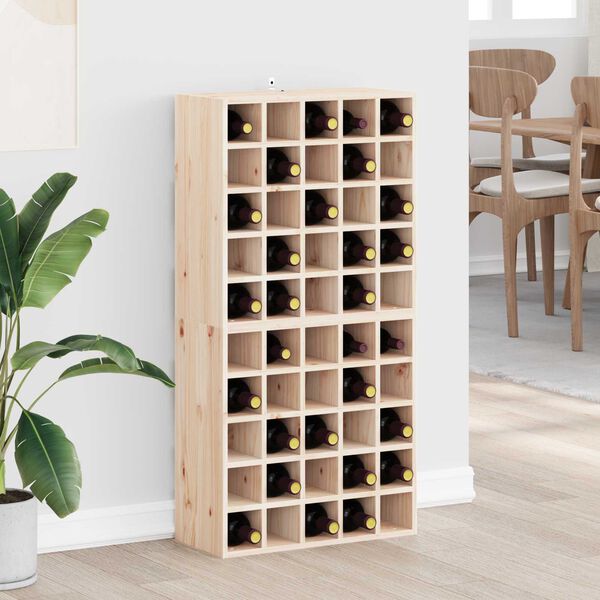 vidaXL Estante de Vino 2 pcs Natural 56 x 25 x 56 cm