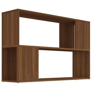vidaXL Estanter&iacute;a de madera contrachapada marr&oacute;n roble 100x24x63 cm