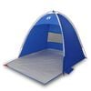 vidaXL Tienda de playa para 3 personas impermeable azul celeste