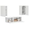 vidaXL Conjunto de mueble para TV de pared 4 pcs brillante
