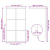 vidaXL Mampara ducha accesible vidrio ESG transparente negro 115x195cm