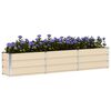 vidaXL Jardinera Marfil 240 x 40 x 45 cm Acero