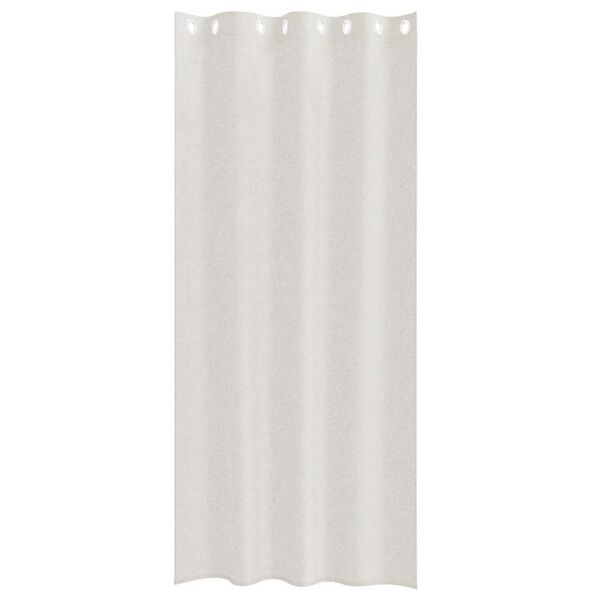 vidaXL Cortina de Voil&eacute; 2 pcs Crema 225 x 140 cm Poli&eacute;ster
