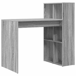 vidaXL Escritorio Gris Sonoma Madera de ingenier&iacute;a 108 x 55 x 103.5 cm