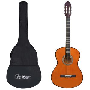 vidaXL Guitarra cl&aacute;sica para principiantes con funda 4/4 39"
