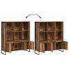vidaXL Estanter&iacute;a para libros 2 pcs Madera Vieja 99,5 x 30 x 108 cm