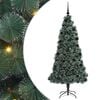 vidaXL &Aacute;rbol de Navidad artificial preiluminado con set de bolas Verde