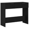 vidaXL Mesa Consola Roble Negro 30 x 36 x 75 cm Madera de ingenier&iacute;a