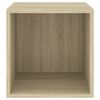 vidaXL Armario de pared madera contrachapada roble sonoma 37x37x37 cm