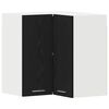 vidaXL Mueble colgante con estante Lyon Roble Negro 57 x 57 x 60 cm