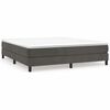 vidaXL Estructura de cama con somier terciopelo gris oscuro 160x200cm