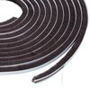 vidaXL Burlete de cepillo autoadhesivo 5 m PP Marr&oacute;n
