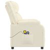 vidaXL Sillón de masaje eléctrico cuero sintético crema