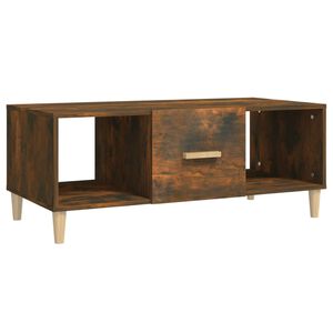 vidaXL Mesa de centro madera contrachapada roble ahumado 102x50x40 cm