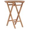vidaXL Mesa de jard&iacute;n plegable madera maciza de teca 60 cm
