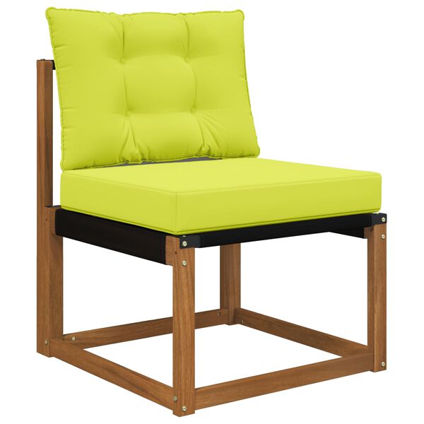 vidaXL Coj&iacute;n para sof&aacute; de exterior 2 pcs Verde Poli&eacute;ster