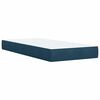 vidaXL Cama box spring con colch&oacute;n terciopelo azul oscuro 80x200 cm