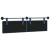 vidaXL Cabecera Colgante Montaje en la pared Azul 190 x 55 x 5 cm tela