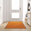 vidaXL Felpudo Otro Naranja y Negro 120 x 250 cm Poliamida y PVC