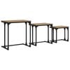 vidaXL Mesa de Caf&eacute; Nido 3 uds. Roble artisan 50.5 x 35 x 53 cm