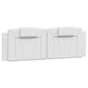 vidaXL Cama Viana con colch&oacute;n cuero sint&eacute;tico blanco 160x200 cm