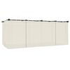 vidaXL Cenador con cortinas acero color crema 6x3 m