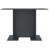 vidaXL Mesa de comedor de madera contrachapada gris 110x60x75 cm