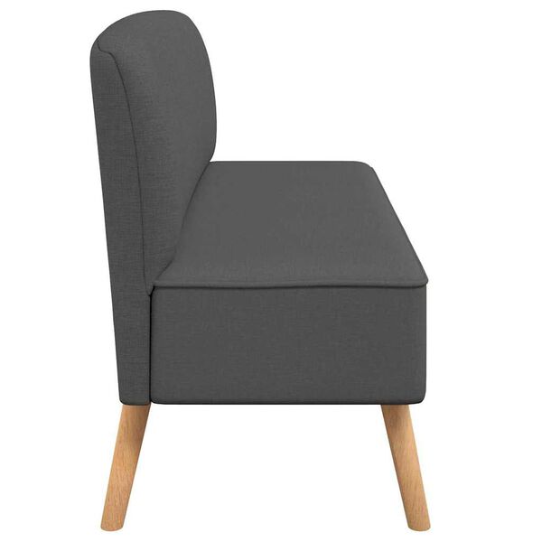 vidaXL Sofá de tela gris oscuro 117x55,5x77 cm