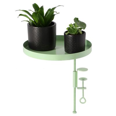 Esschert Design Bandeja para plantas con abrazadera redonda verde L