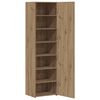vidaXL Aparador alto 2 pcs Roble artesanal 50 x 42,5 x 185 cm