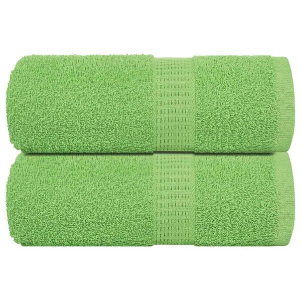 vidaXL Toallas de mano FROGN 2 uds verde manzana 30x30 cm 360 g/m²