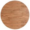 vidaXL Tablero de mesa redonda madera de roble marrón claro Ø60x1,5 cm