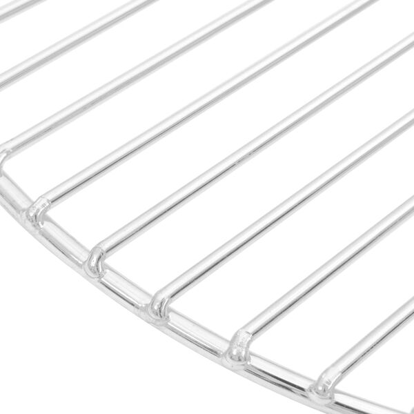 vidaXL Rejilla de parrilla BBQ redonda acero inoxidable 304 Ø37 cm