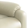 vidaXL Sill&oacute;n reclinable de masaje cuero sint&eacute;tico crema