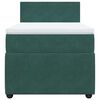 vidaXL Cama box spring con colch&oacute;n terciopelo verde oscuro 100x200 cm