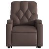 vidaXL Sill&oacute;n reclinable elevable cuero sint&eacute;tico marr&oacute;n