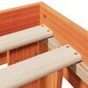 vidaXL Cama sin colch&oacute;n madera maciza de pino marr&oacute;n cera 200x200 cm
