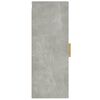 vidaXL Armario de pared contrachapada gris hormigón 34,5x34x90 cm