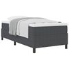 vidaXL Cama tipo Box Spring Gris Oscuro y 90 x 200 cm Tela de Pana