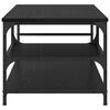 vidaXL Mesa de Caf&eacute; Roble Negro 90 x 49 x 40 cm Madera contrachapada
