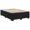 vidaXL Cama box spring con colch&oacute;n terciopelo negro 160x200 cm