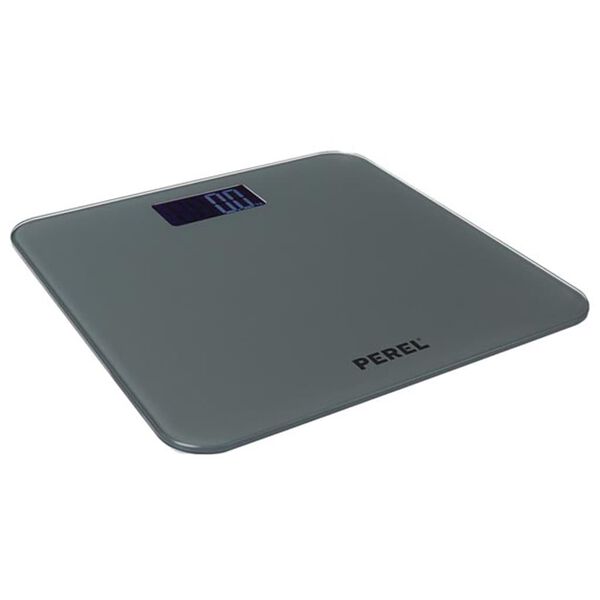 Perel Báscula de baño digital gris 180 kg
