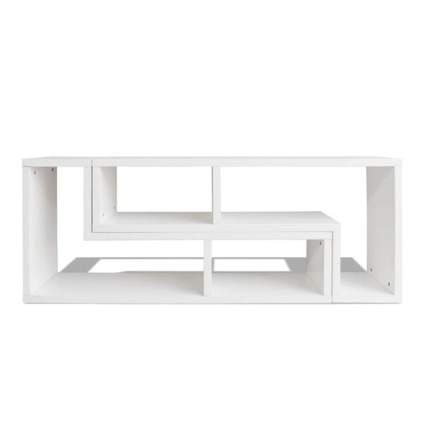 vidaXL Mueble para TV en forma de L blanco