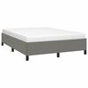 vidaXL Cama sin colch&oacute;n tela gris oscuro 140x190 cm