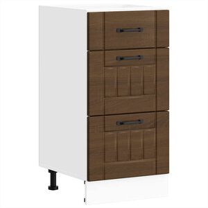 vidaXL Mueble bajo de cocina Lucca roble marr&oacute;n