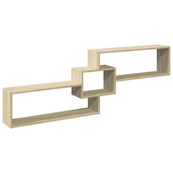 vidaXL Armario de pared madera de ingenier&iacute;a roble Sonoma 158x18x53 cm