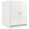 vidaXL Armario de lavadora blanco brillante 71x71,5x91,5 cm